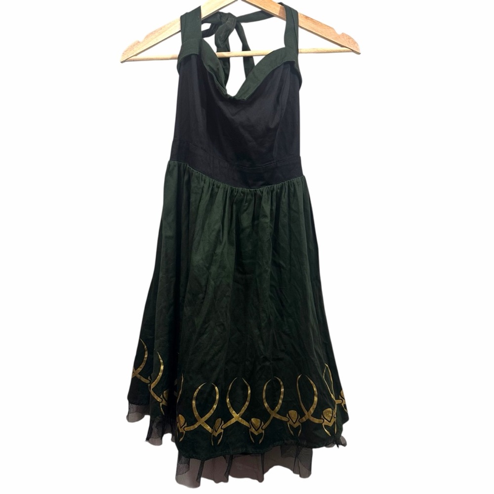 Her Universe Women’s Marvel Loki Halter Dress Size Small - Picture 3 of 10